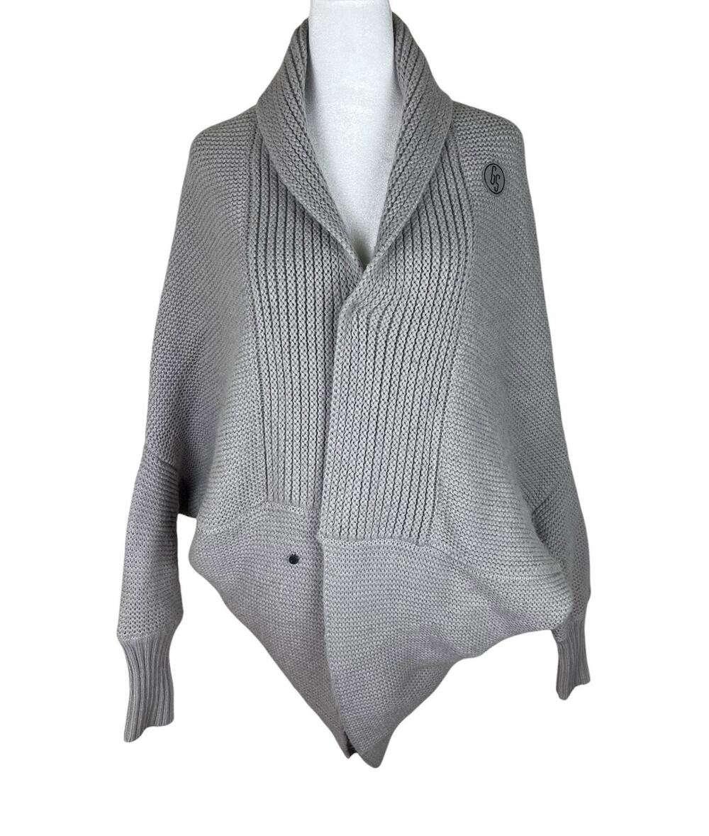 G-Star RAW DM Knit Cardigan Dolman Sleeve Wool Alpaca Minimalist Cozy Size Small